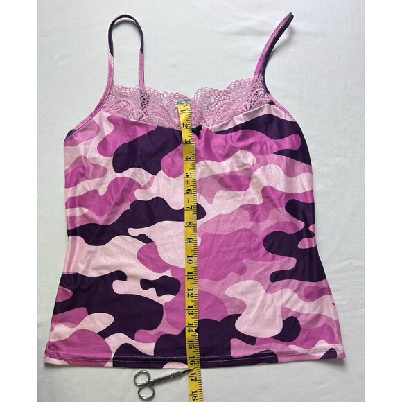 Chic Me Womens Medium Pink Camo Tank and Shorts Pajamas - Picture 2 of 7